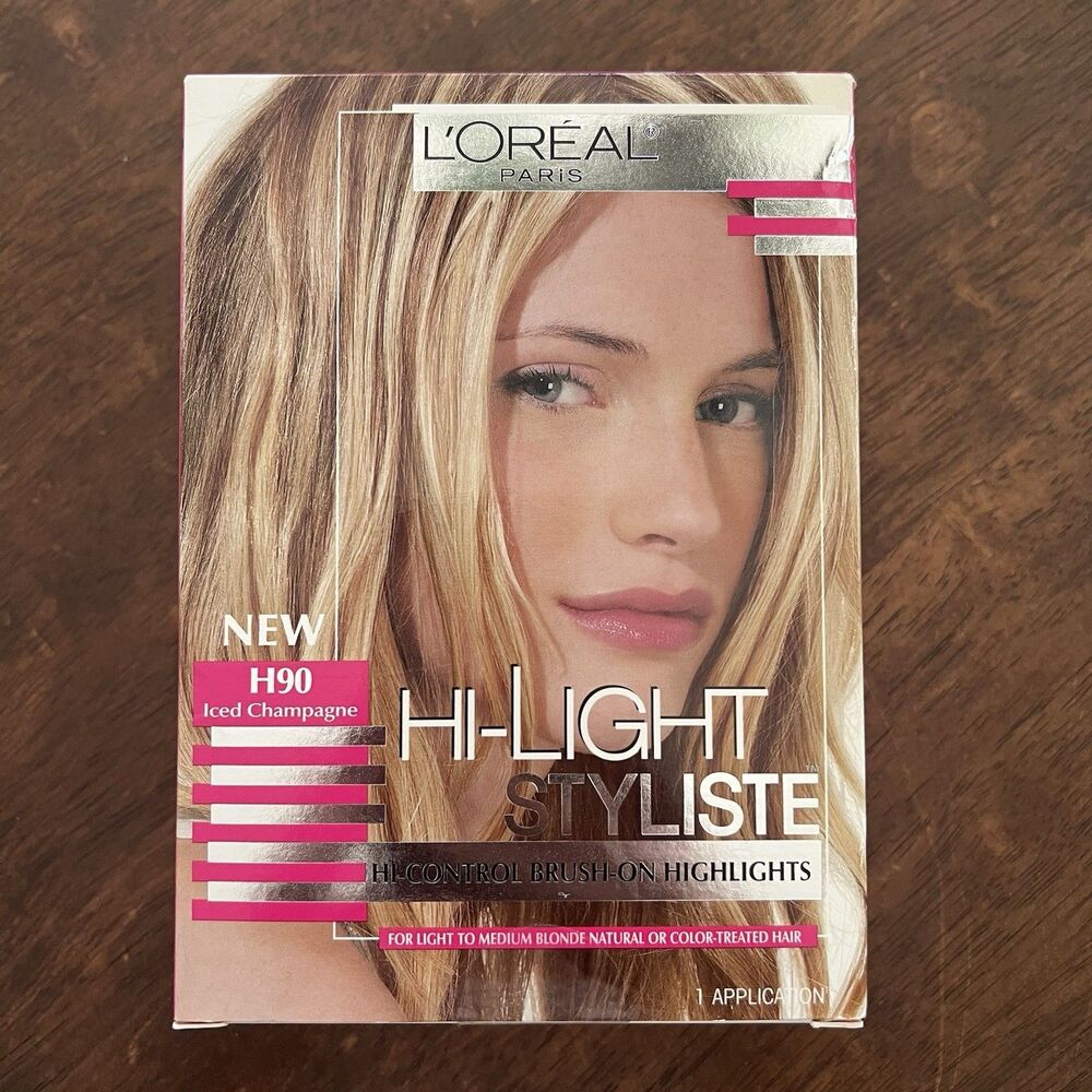 Rare NEW L'Oreal Hi-Light Styliste H90 Iced Champagne Hair Color Discontinued